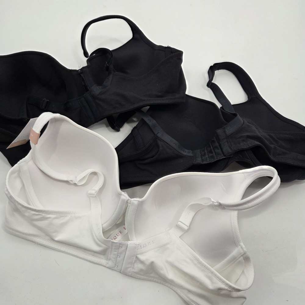 NEW 3 Cacique Lane Bryant Cotton Lightly Lined T-Shirt Bra 42C Beige Underwire - Picture 3 of 3